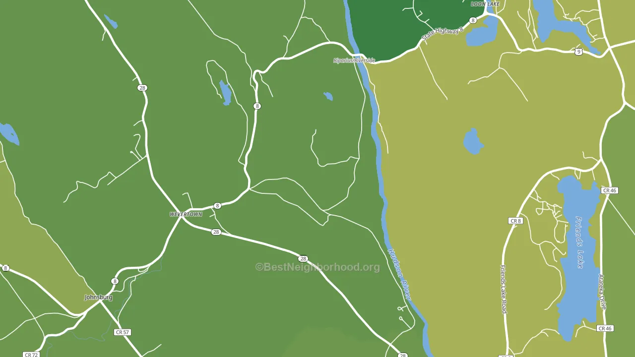 Wevertown, NY block-group voter-turnout map
