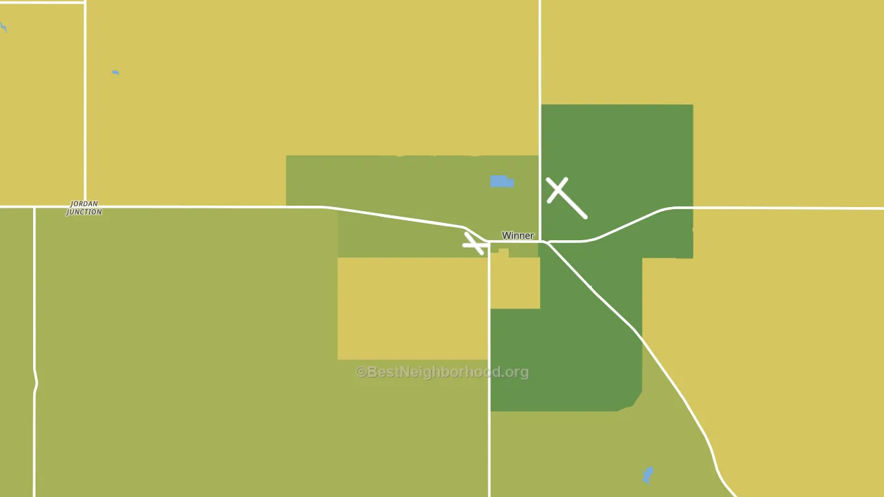 Wewela, SD block-group voter-turnout map