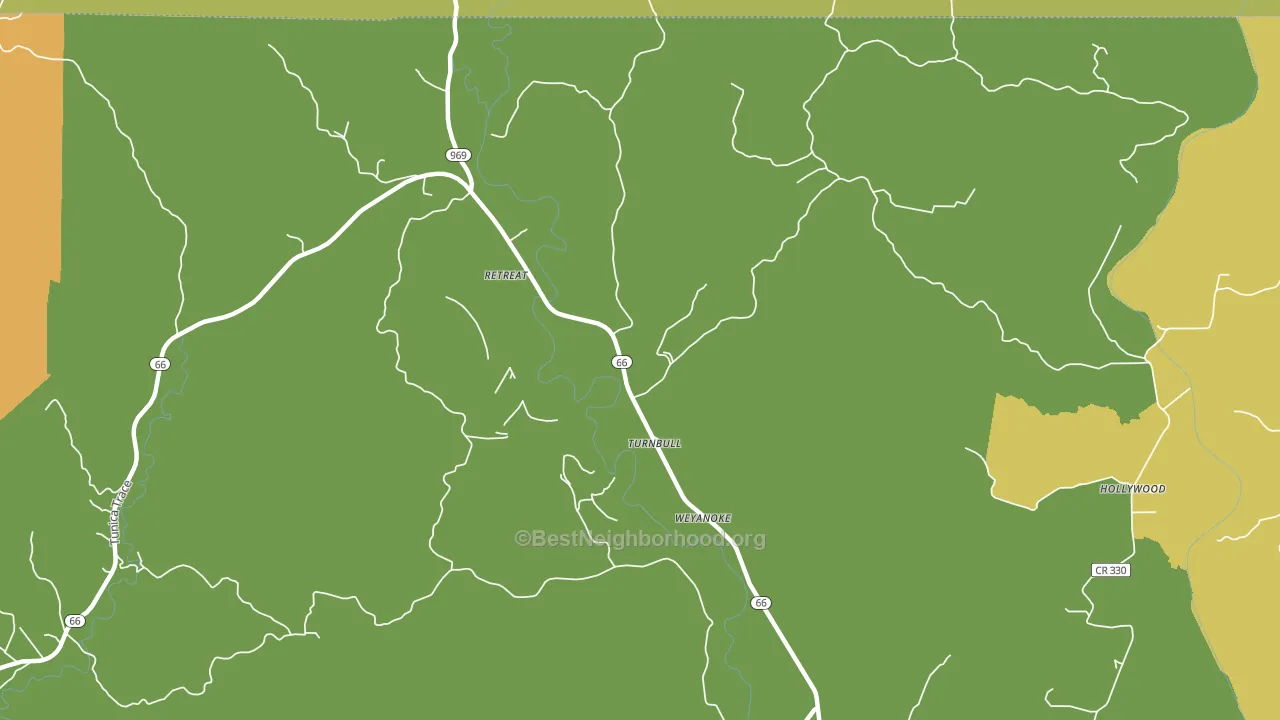 Weyanoke, LA block-group voter-turnout map