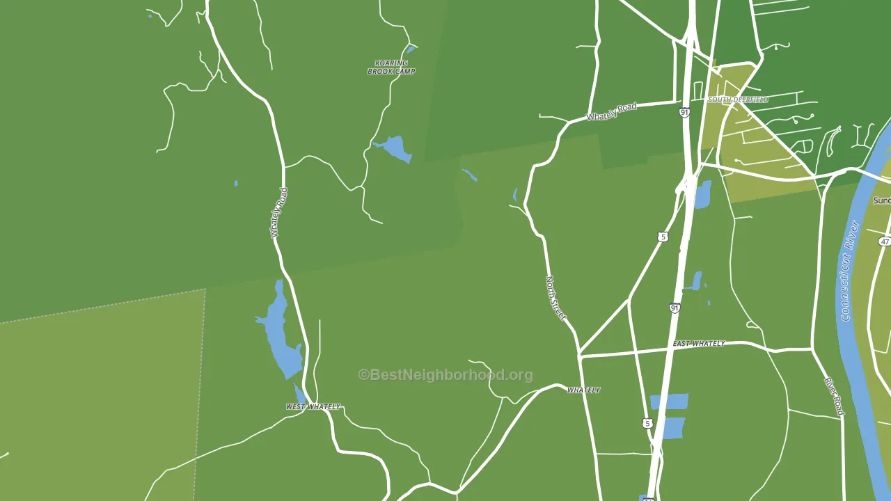 Whately, MA block-group voter-turnout map