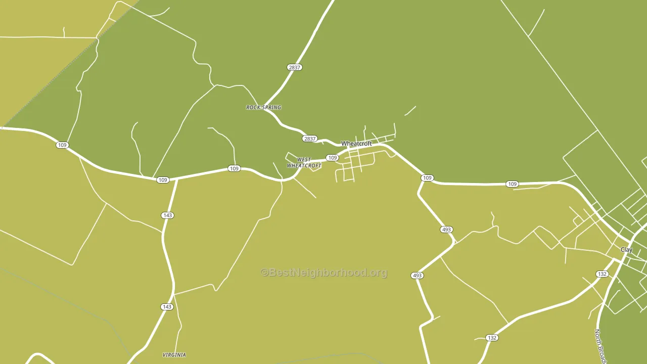 Wheatcroft, KY block-group voter-turnout map