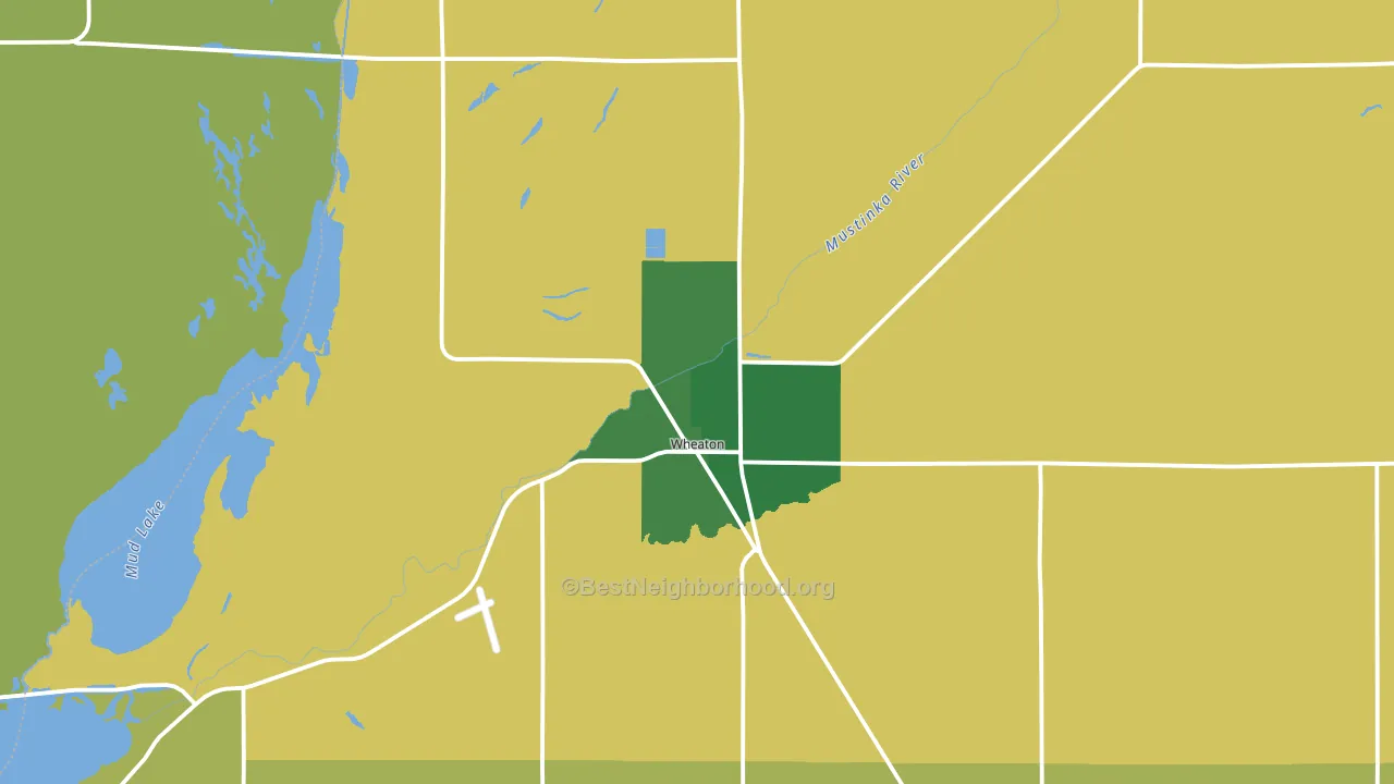 Wheaton, MN block-group voter-turnout map
