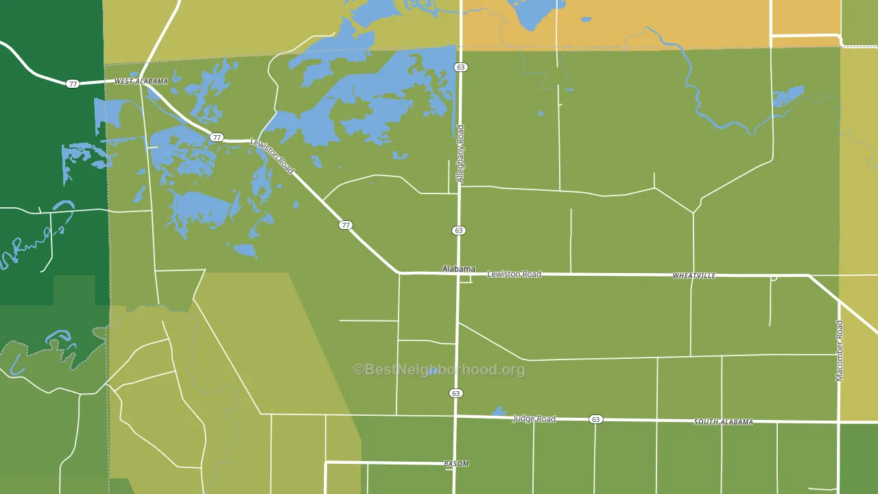 Wheatville, NY block-group voter-turnout map