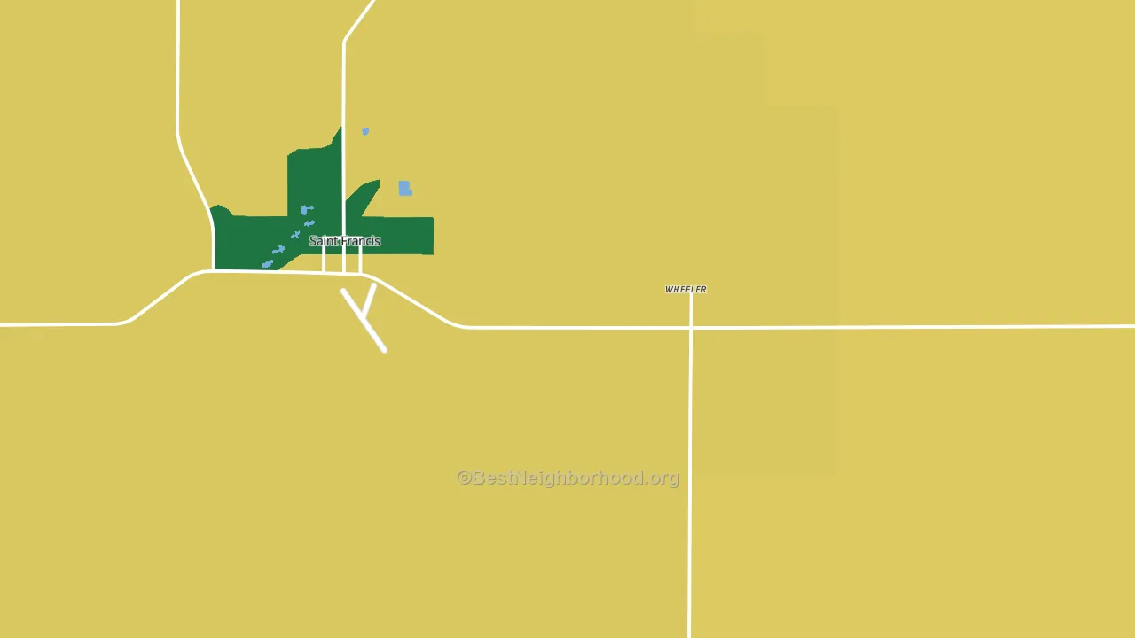 Wheeler, KS block-group voter-turnout map