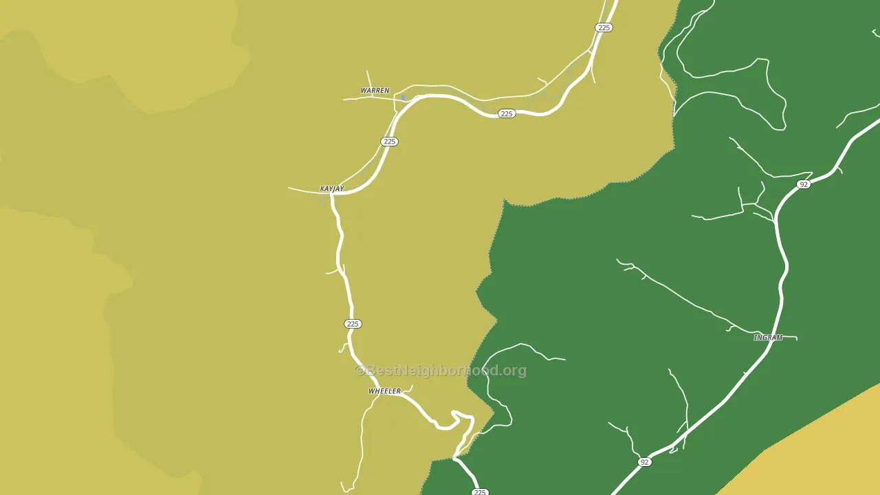 Wheeler, KY block-group voter-turnout map