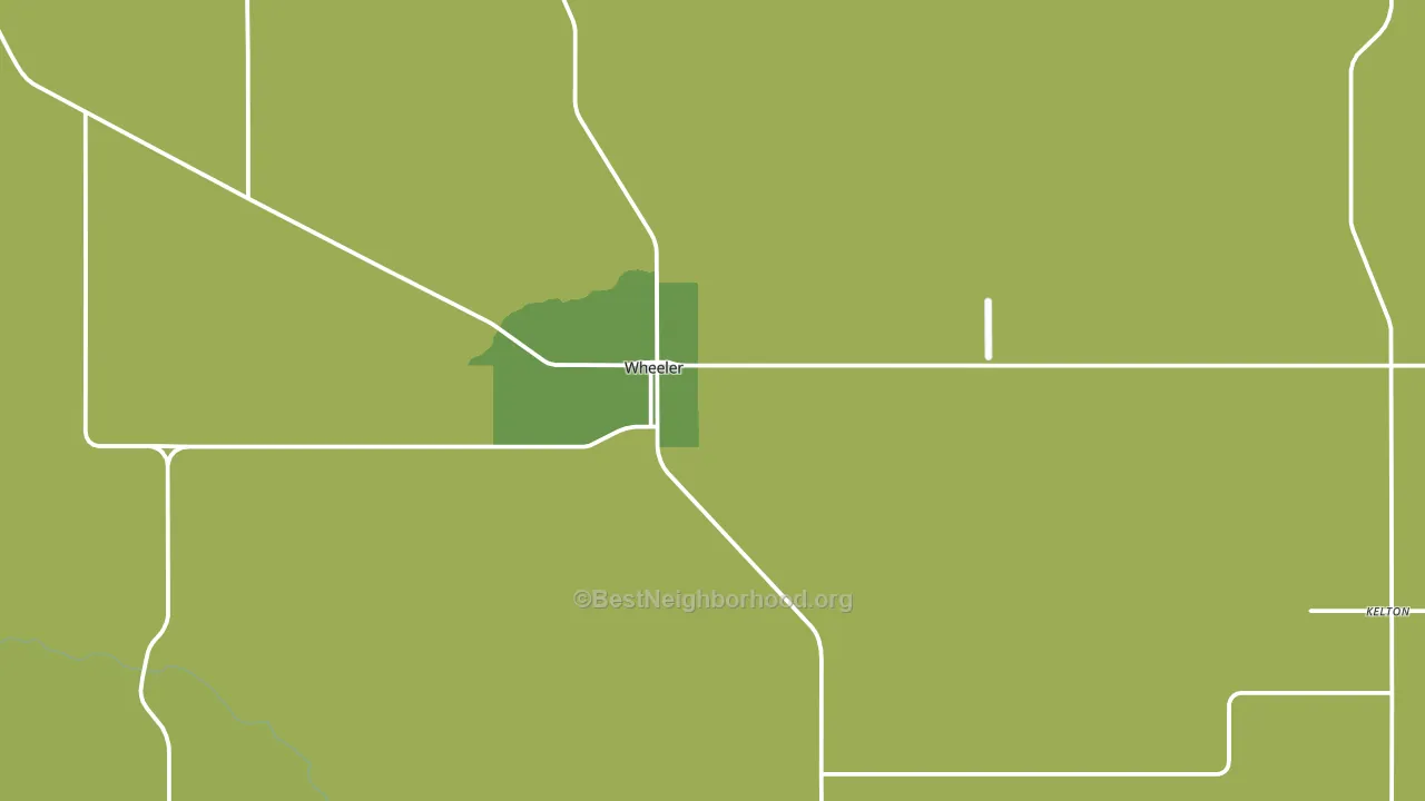 Wheeler, TX block-group voter-turnout map