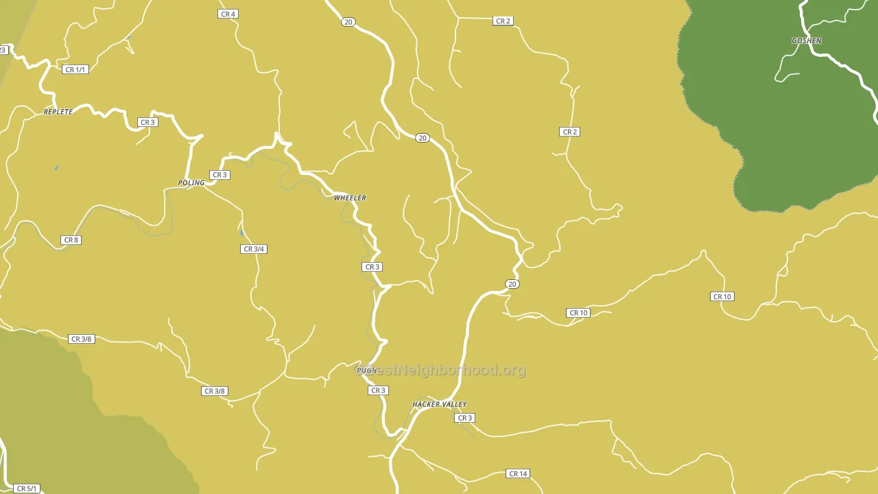 Wheeler, WV block-group voter-turnout map