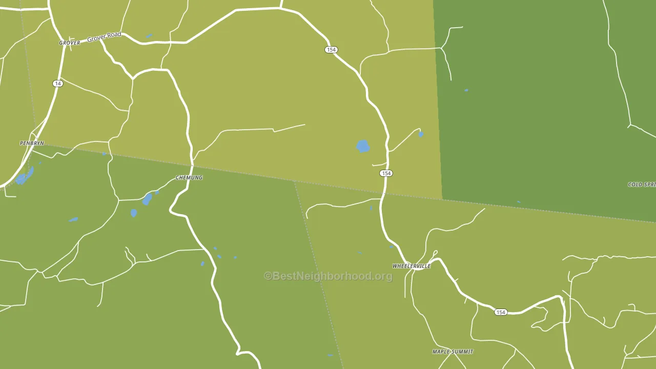 Wheelerville, PA block-group voter-turnout map