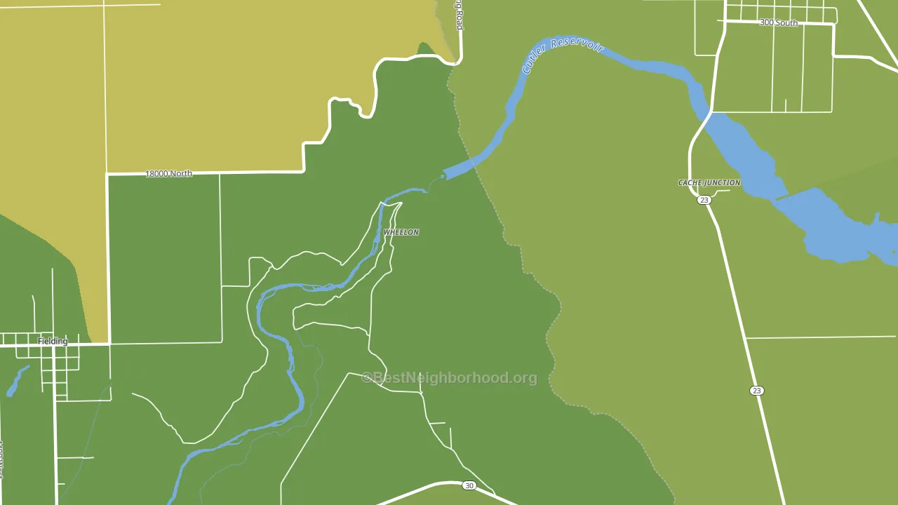Wheelon, UT block-group voter-turnout map