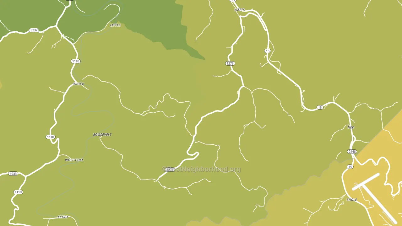 Whick, KY block-group voter-turnout map