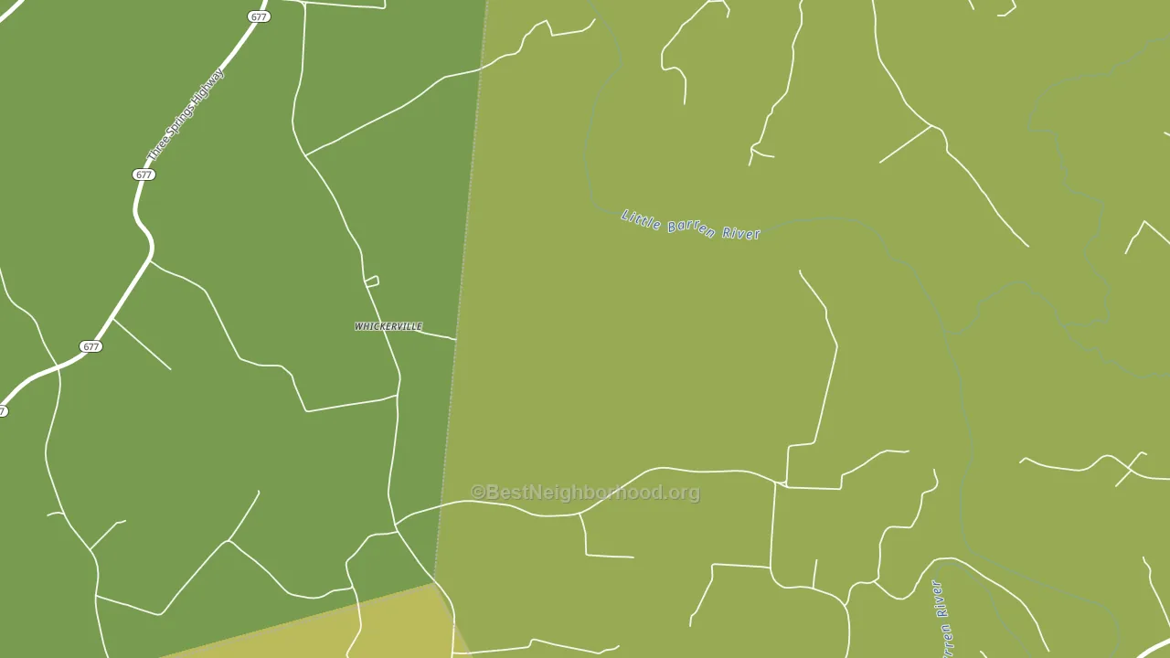 Whickerville, KY block-group voter-turnout map