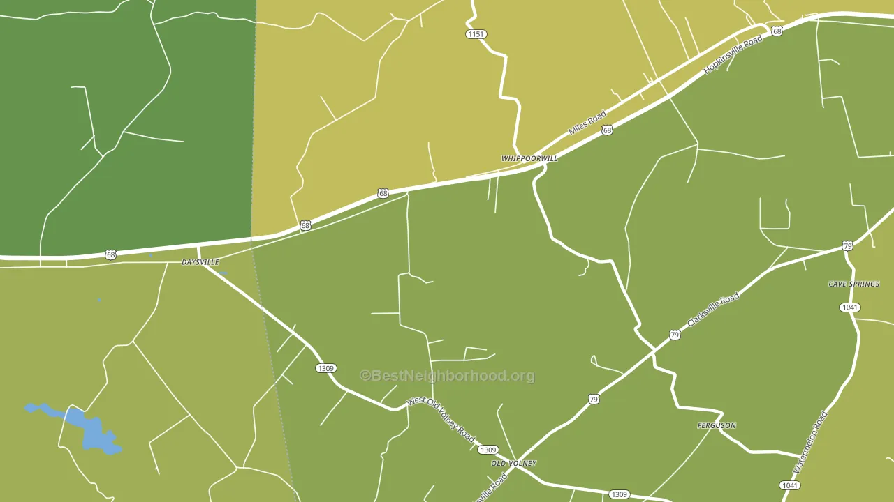 Whippoorwill, KY block-group voter-turnout map
