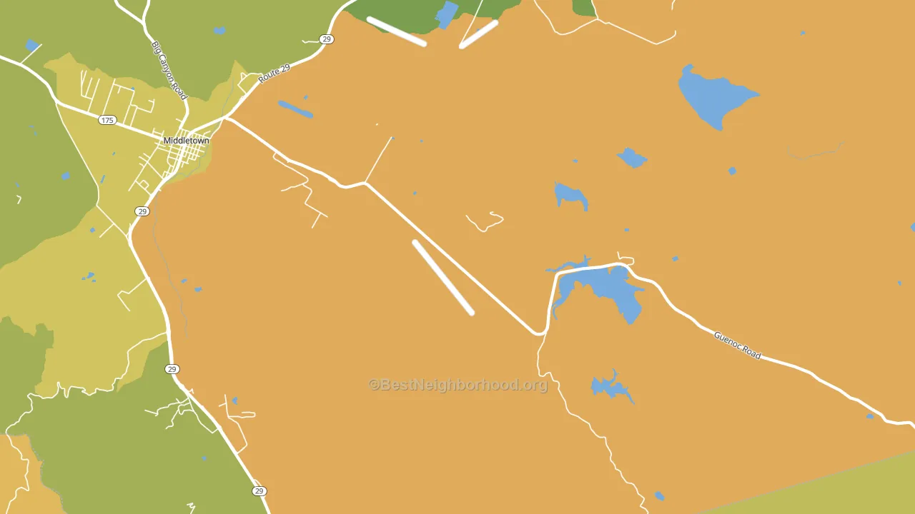 Whispering Pines, CA block-group voter-turnout map
