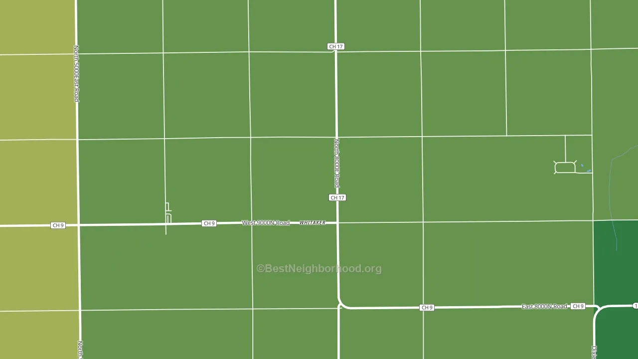 Whitaker, IL block-group voter-turnout map