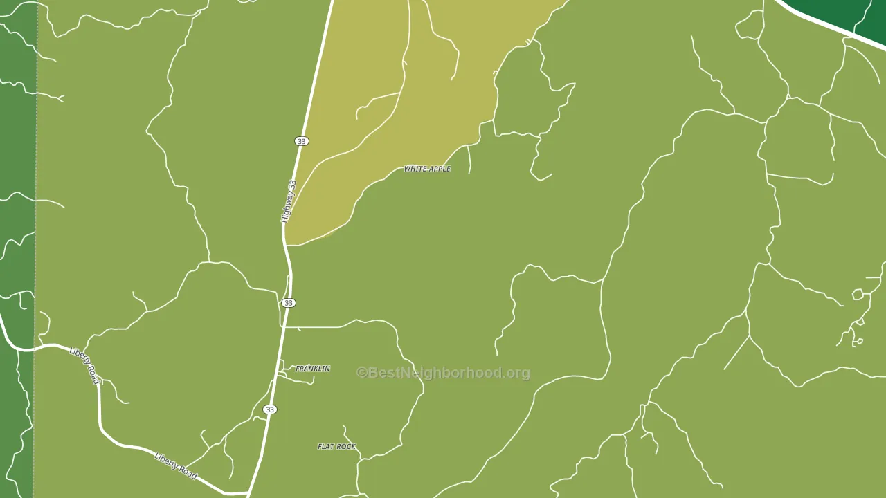 White Apple, MS block-group voter-turnout map