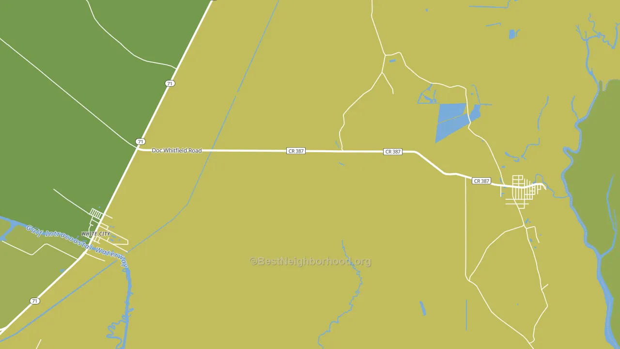 White City, FL block-group voter-turnout map