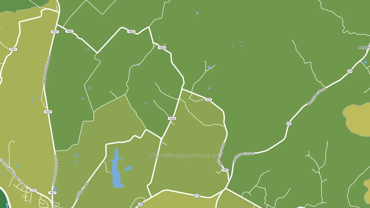 White City, KY block-group voter-turnout map