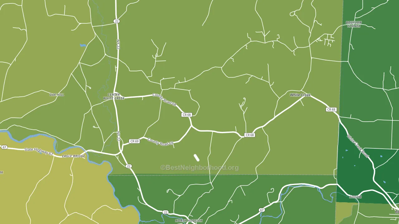 White Creek, NY block-group voter-turnout map