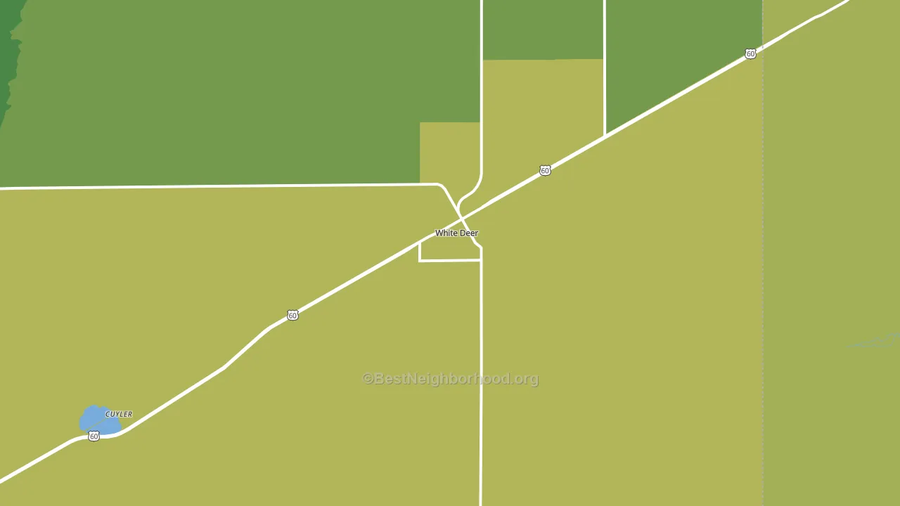 White Deer, TX block-group voter-turnout map