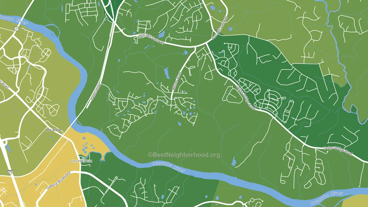 White Grove, Fort Mill, SC block-group voter-turnout map