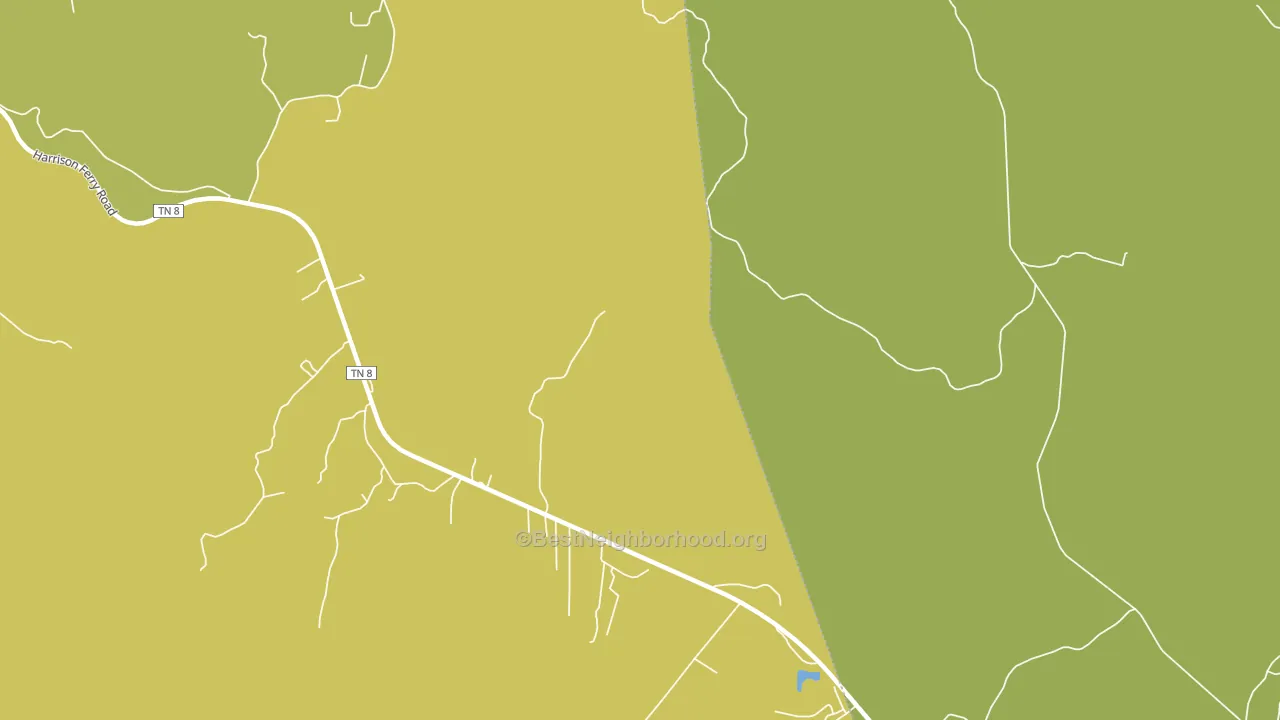 White Hill, TN block-group voter-turnout map