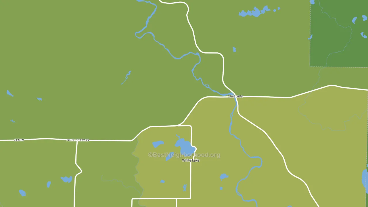 White Lake, WI block-group voter-turnout map
