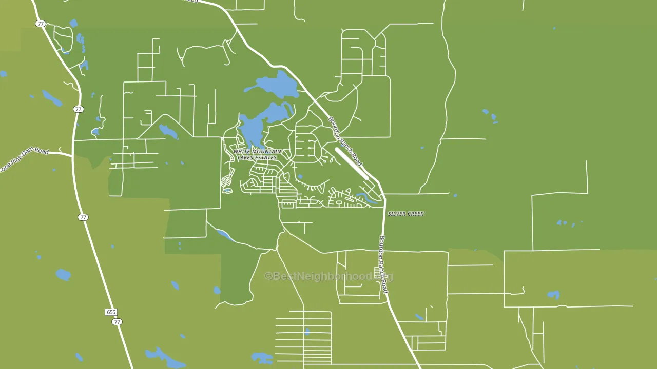 White Mountain Lake, AZ block-group voter-turnout map