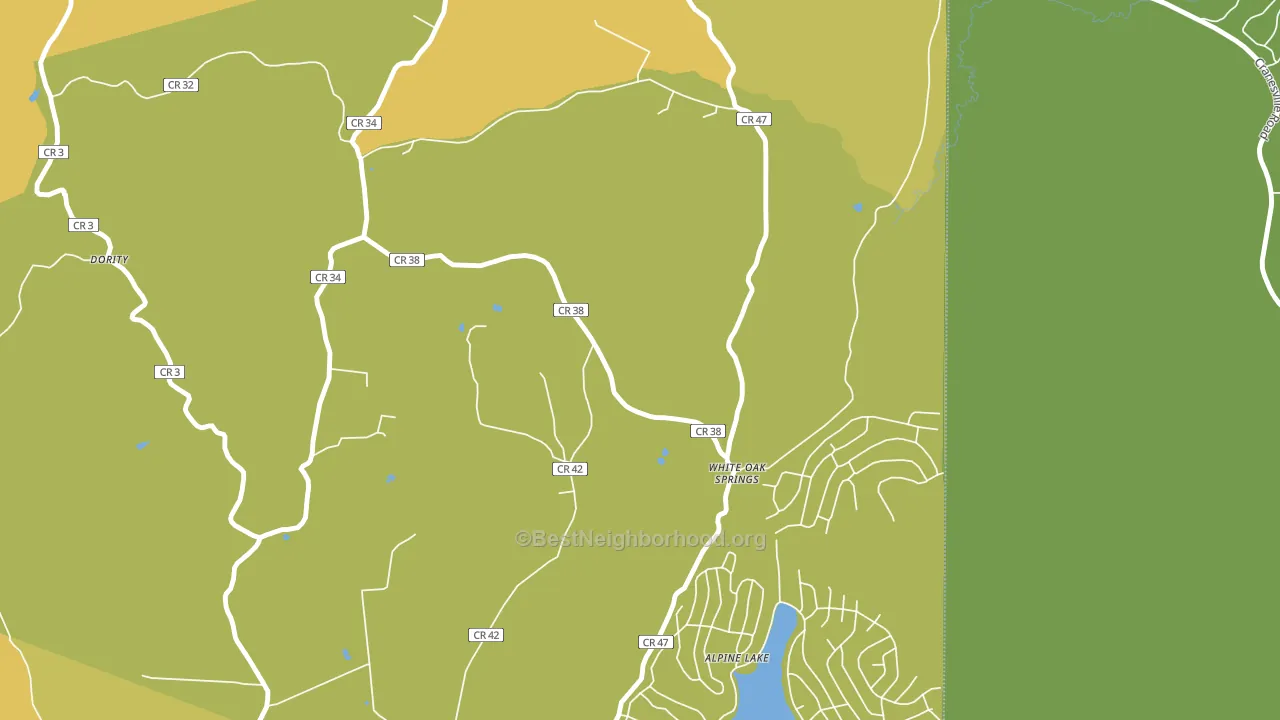White Oak Springs, WV block-group voter-turnout map