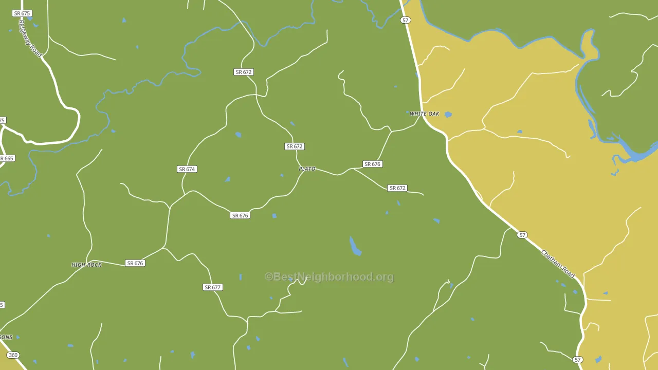 White Oak, VA block-group voter-turnout map