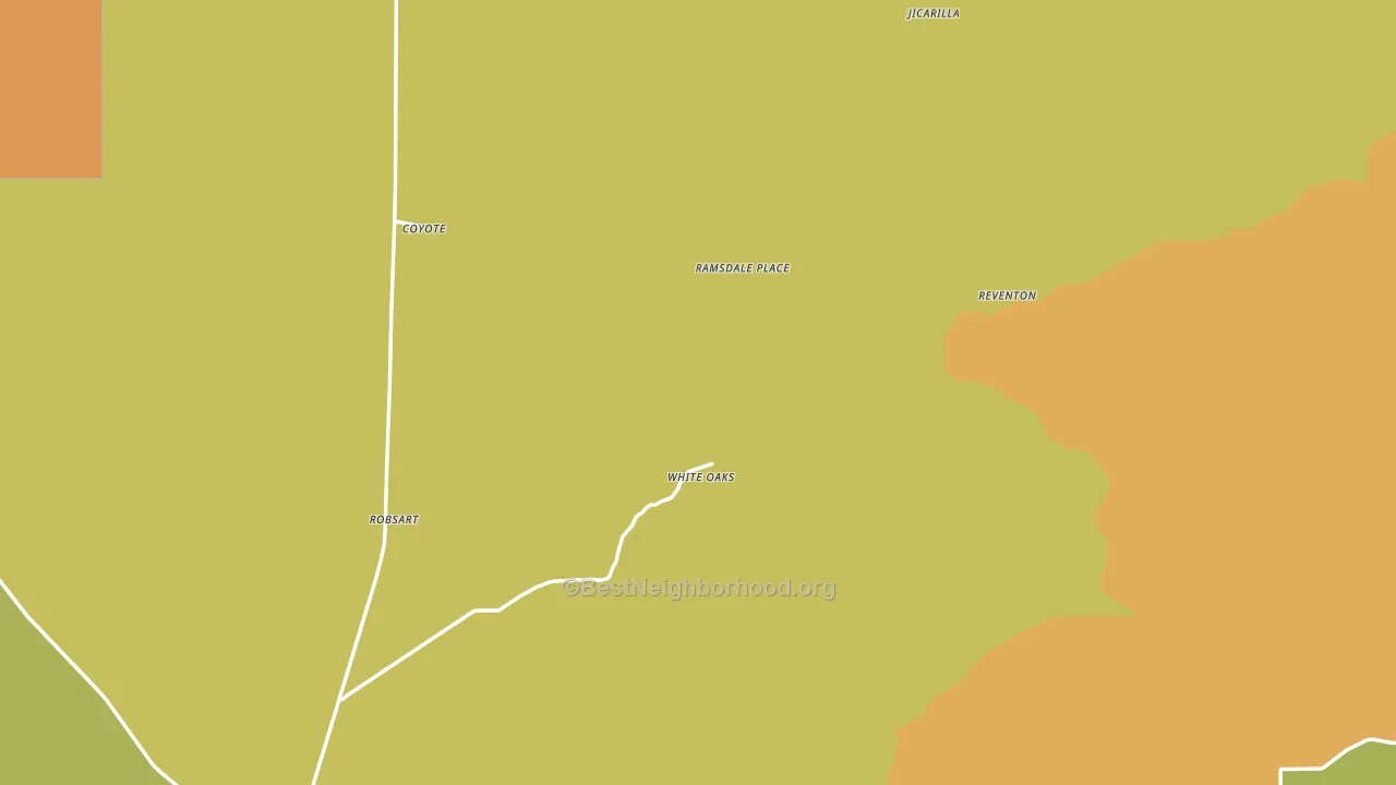 White Oaks, NM block-group voter-turnout map