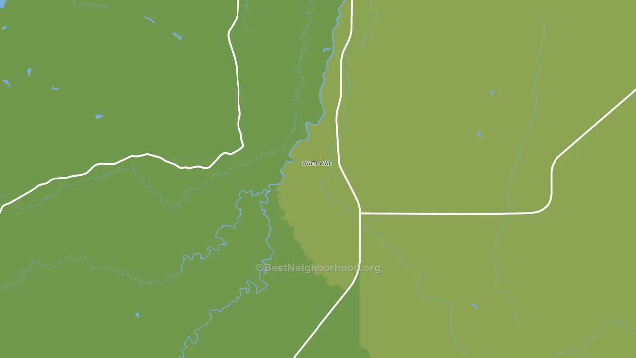 White Pine, MI block-group voter-turnout map