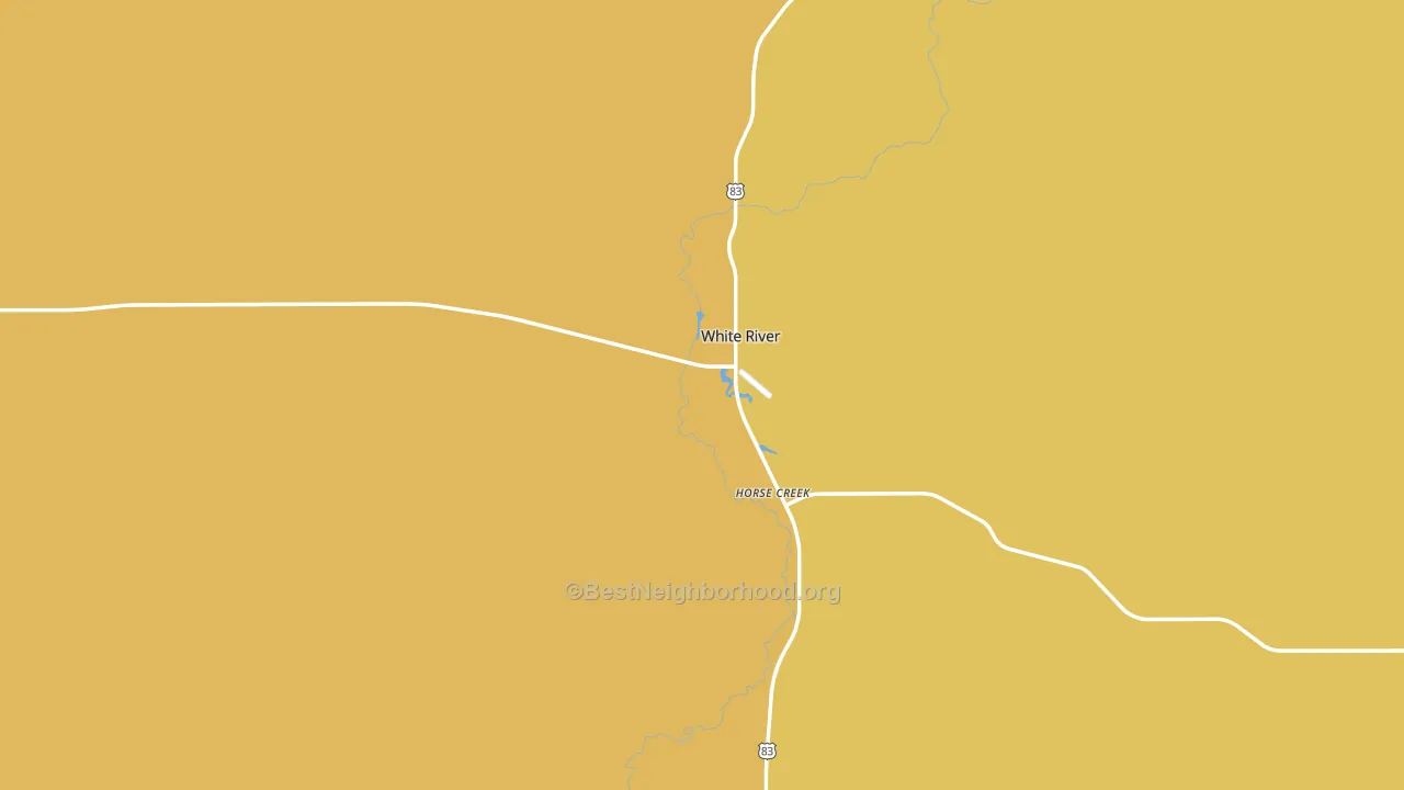 White River, SD block-group voter-turnout map