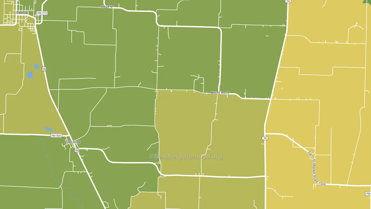 White Rock, TX block-group voter-turnout map