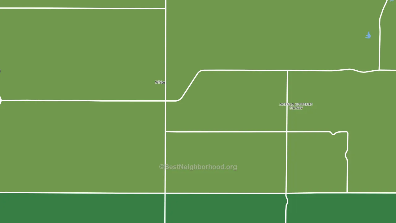 White, SD block-group voter-turnout map