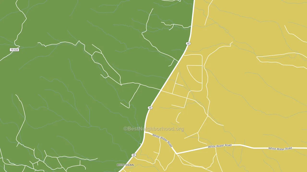 White Signal, NM block-group voter-turnout map