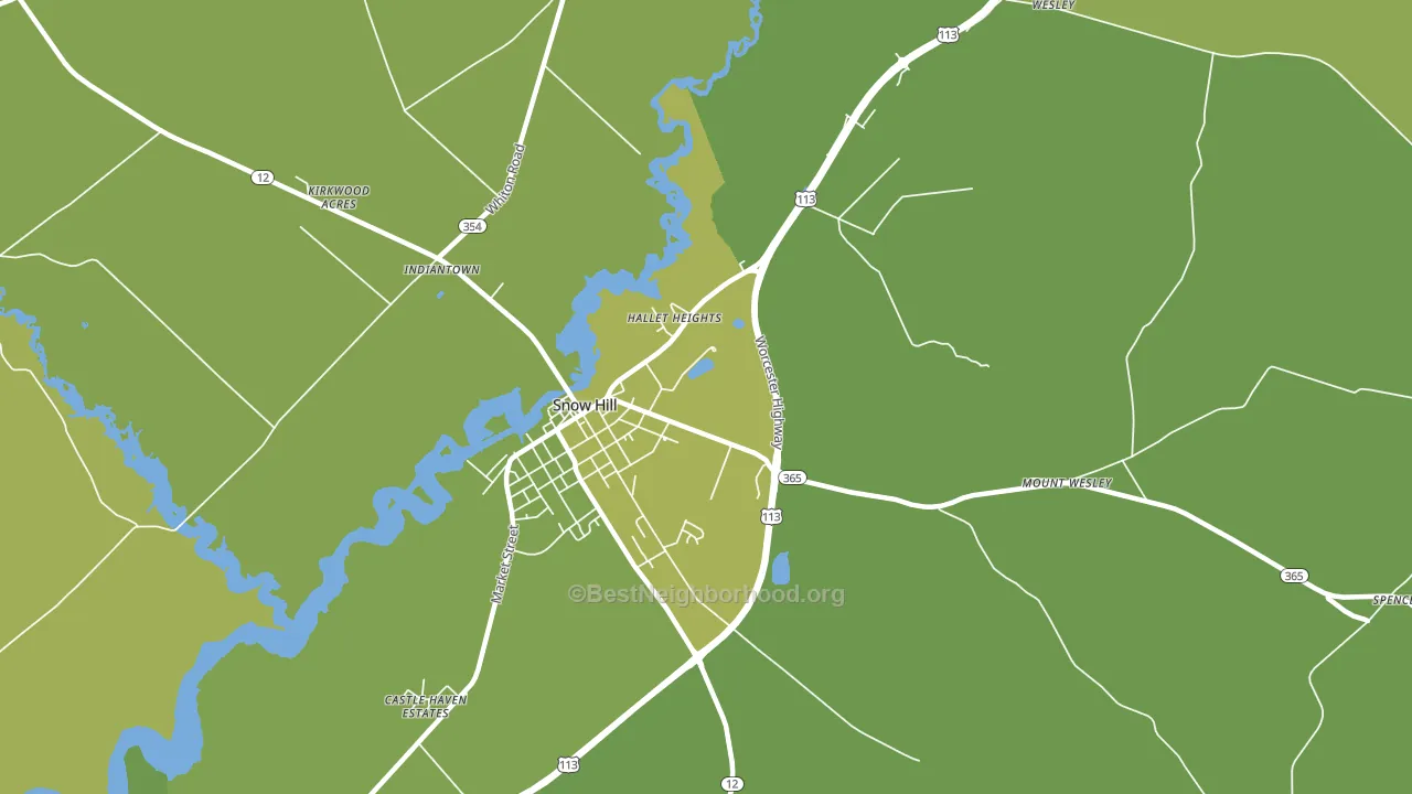 Whiteburg, MD block-group voter-turnout map