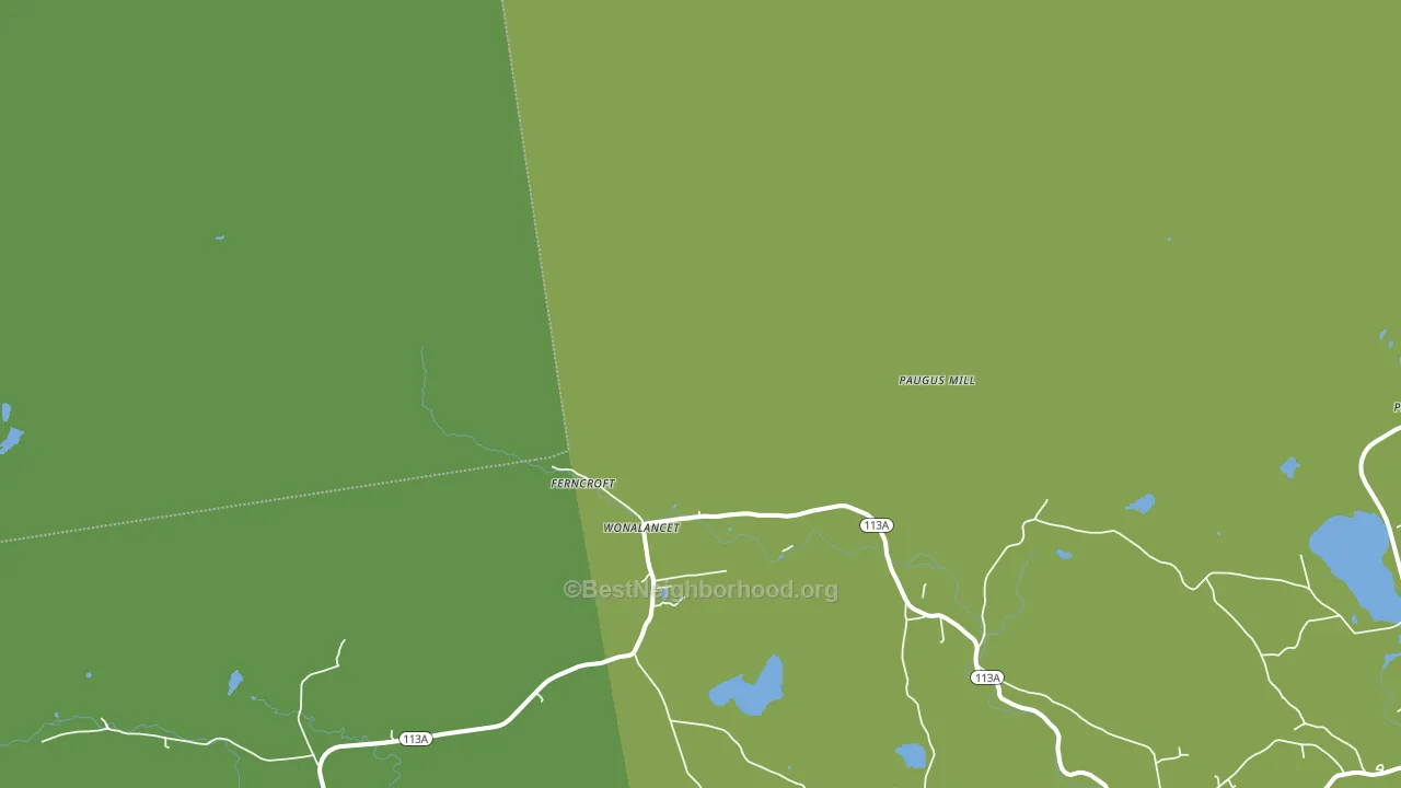 Whiteface, NH block-group voter-turnout map