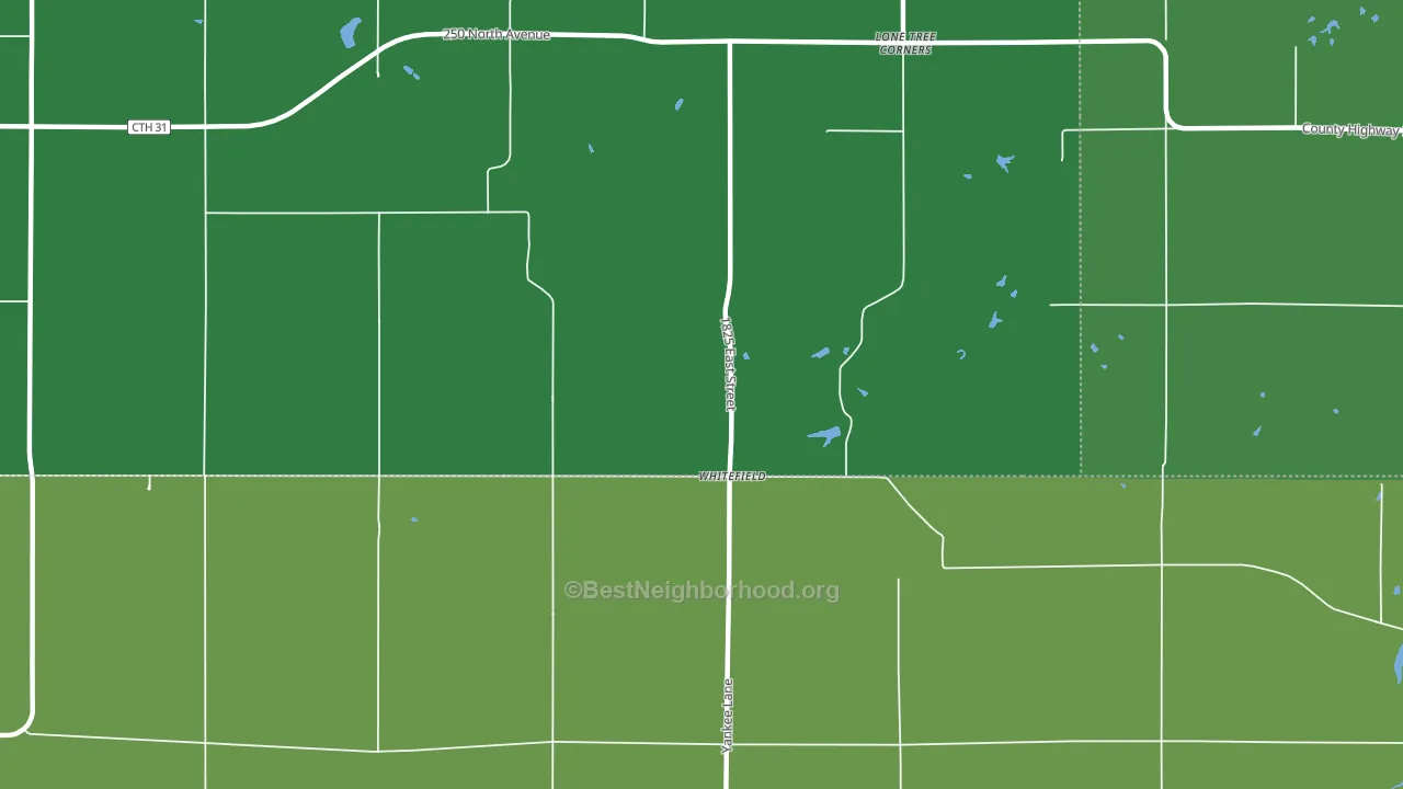 Whitefield, IL block-group voter-turnout map