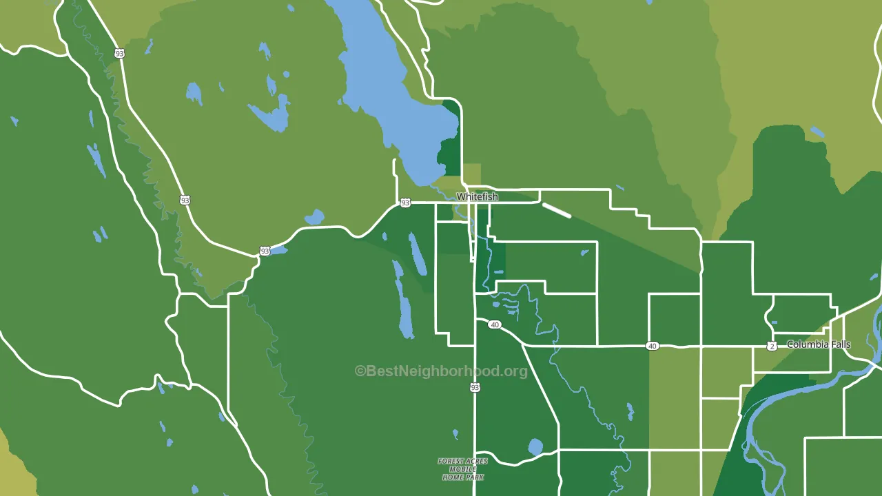 Whitefish, MT block-group voter-turnout map