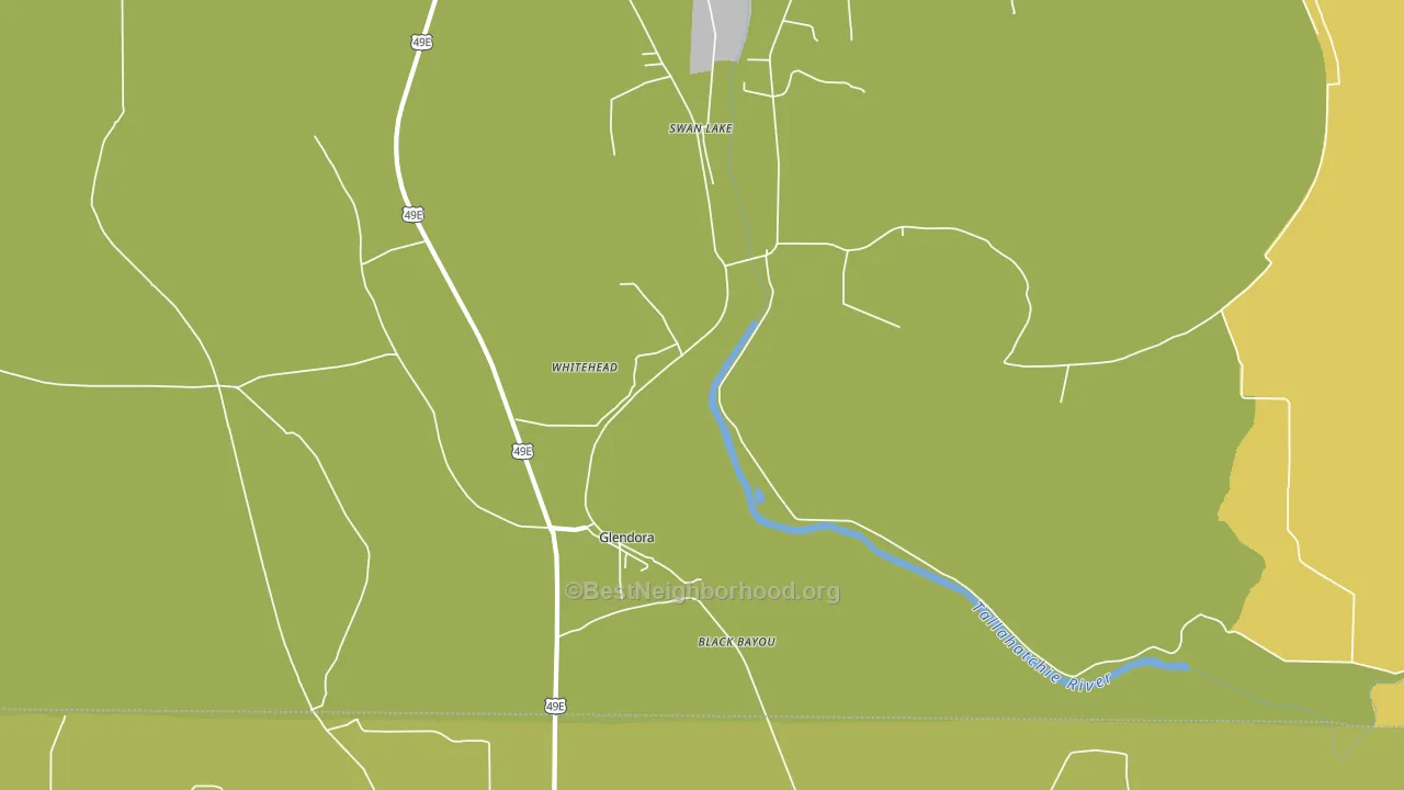 Whitehead, MS block-group voter-turnout map