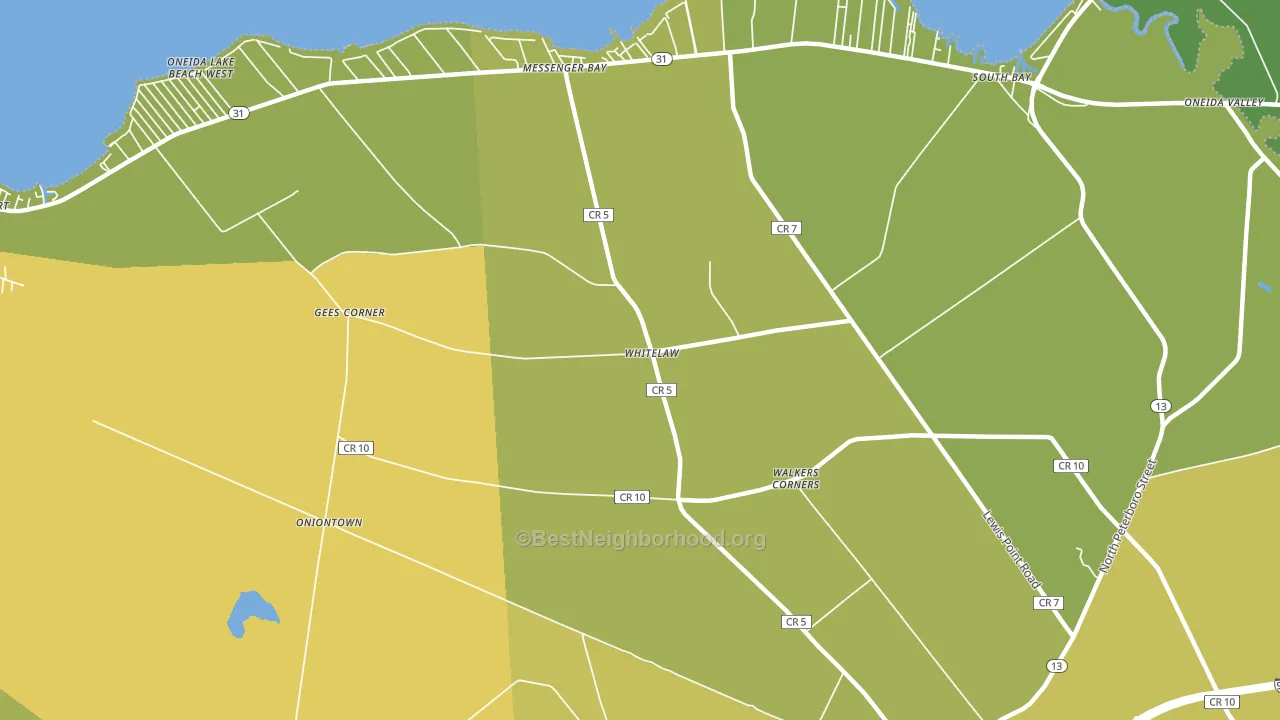 Whitelaw, NY block-group voter-turnout map