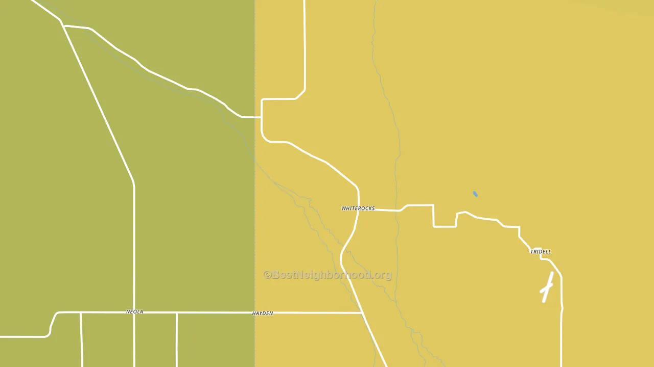 Whiterocks, UT block-group voter-turnout map