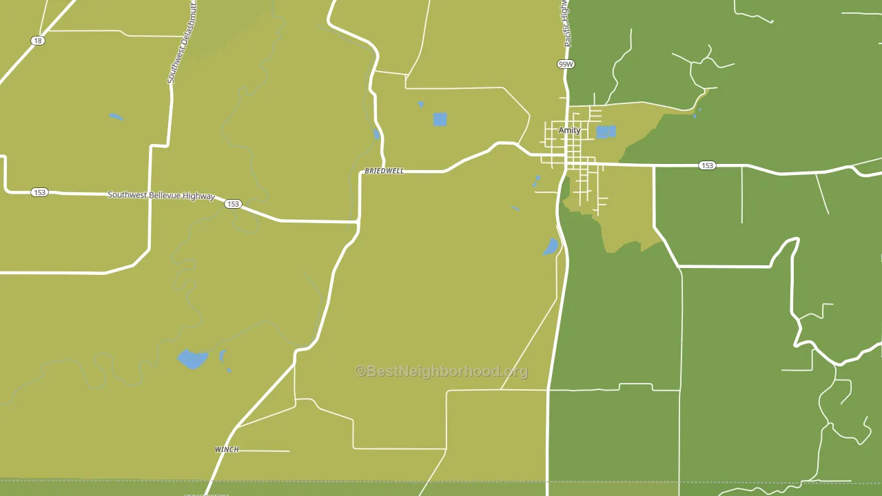 Whiteson, OR block-group voter-turnout map