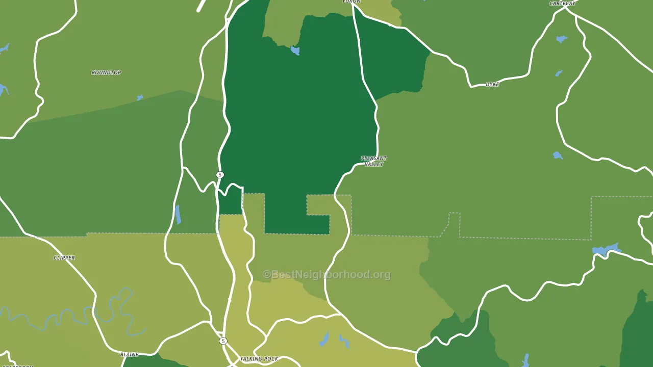 Whitestone, GA block-group voter-turnout map