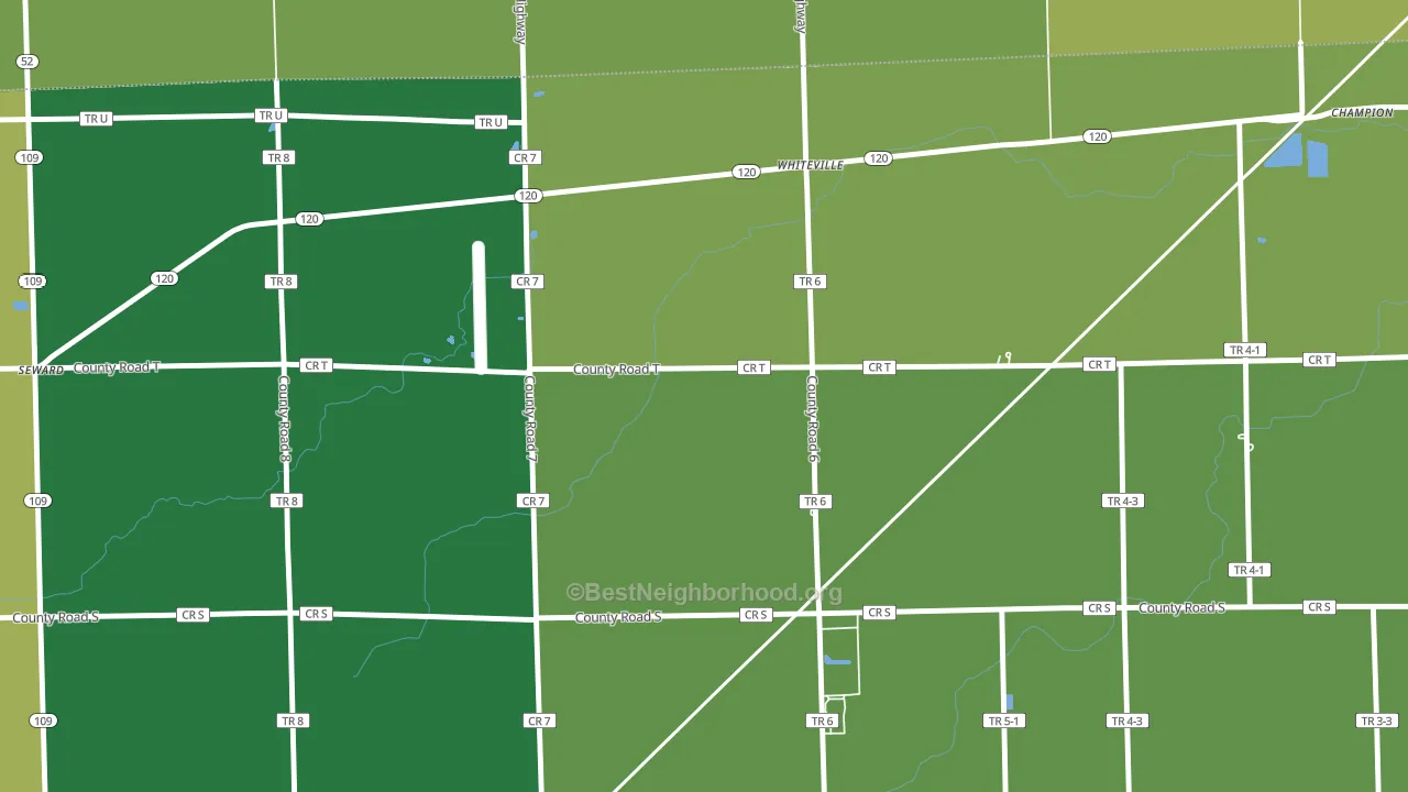 Whiteville, OH block-group voter-turnout map
