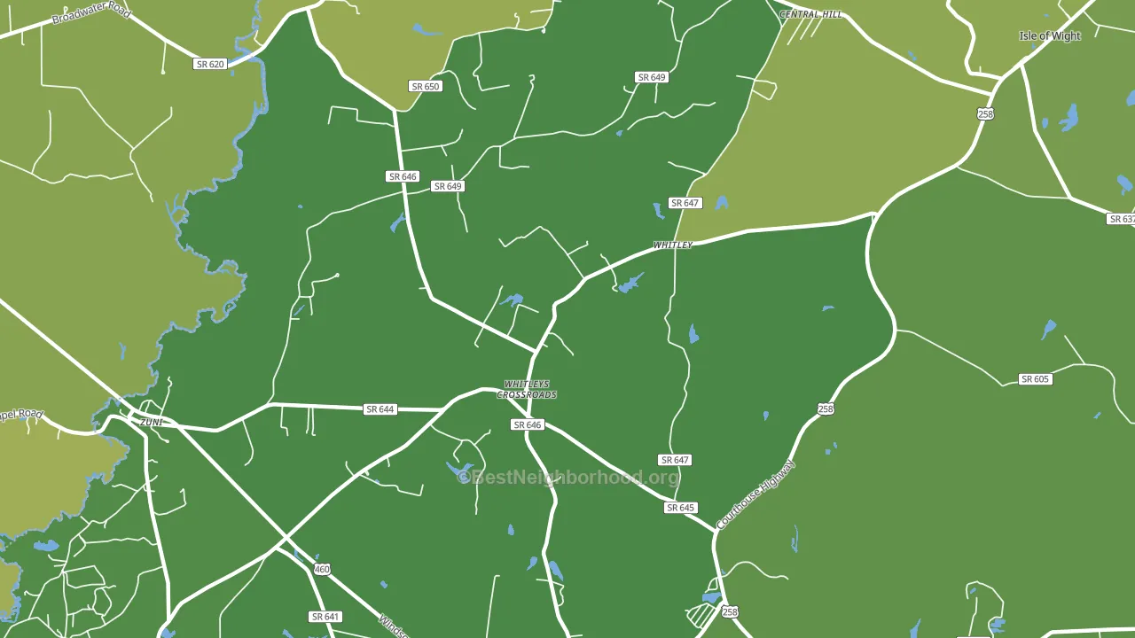 Whitley, VA block-group voter-turnout map
