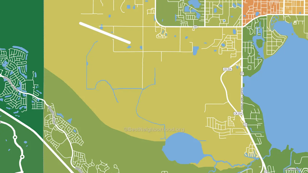 Whitney, FL block-group voter-turnout map