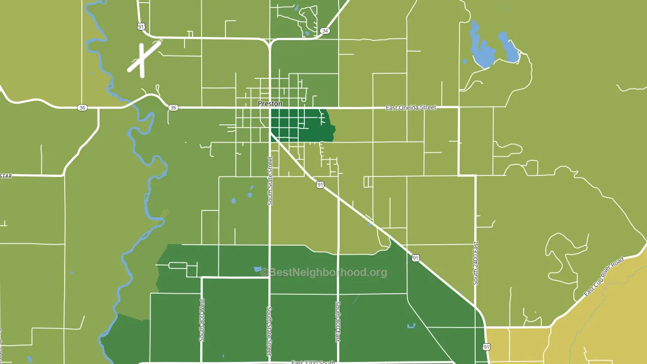 Whitney, ID block-group voter-turnout map