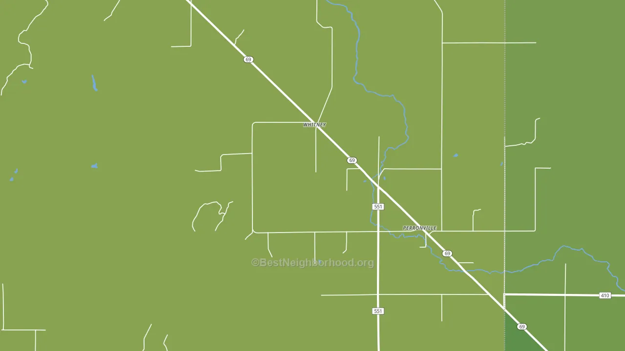 Whitney, MI block-group voter-turnout map