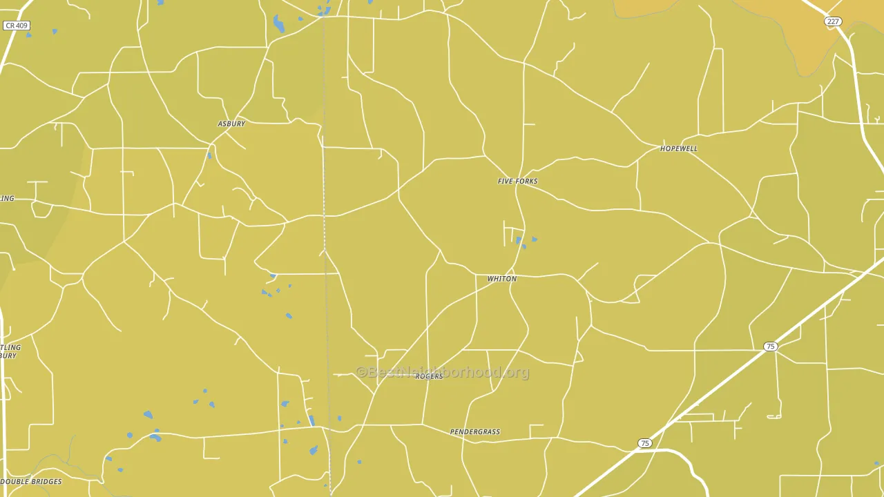 Whiton, AL block-group voter-turnout map